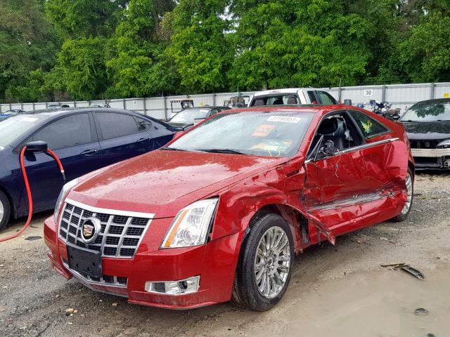 1G6DJ1E35C0118415 - 2012 CADILLAC CTS PERFOR RED photo 2