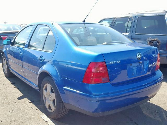 3VWSB69M01M088538 - 2001 VOLKSWAGEN JETTA GLS BLUE photo 3