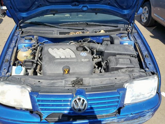 3VWSB69M01M088538 - 2001 VOLKSWAGEN JETTA GLS BLUE photo 7