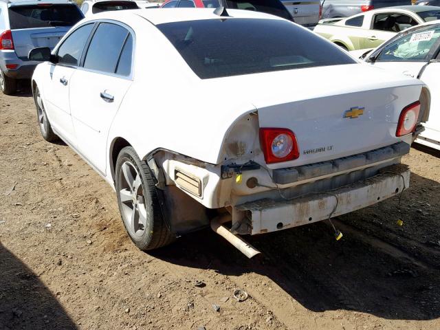 1G1ZC5EU1CF127308 - 2012 CHEVROLET MALIBU 1LT თეთრი ფოტო 3