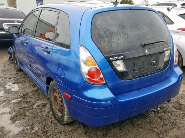 JS2RC62H165351036 - 2006 SUZUKI AERIO BLUE photo 3