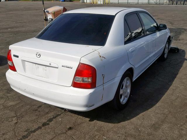 JM1BJ225310475279 - 2001 MAZDA PROTEGE LX WHITE photo 4