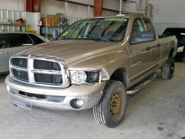 3D7KU28C04G227266 - 2004 DODGE RAM 2500 S GOLD photo 2