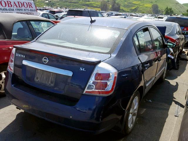 3N1AB6AP9BL622215 - 2011 NISSAN SENTRA 2.0 BLUE photo 4