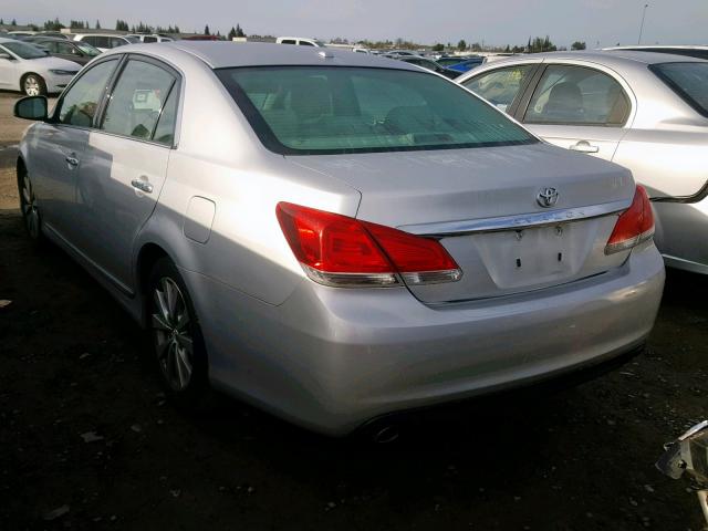 4T1BK3DB3BU392706 - 2011 TOYOTA AVALON BAS SILVER photo 3