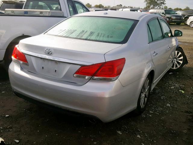 4T1BK3DB3BU392706 - 2011 TOYOTA AVALON BAS SILVER photo 4