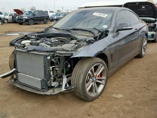 WBA3R5C55FF785464 - 2015 BMW 435 XI GRAY photo 2