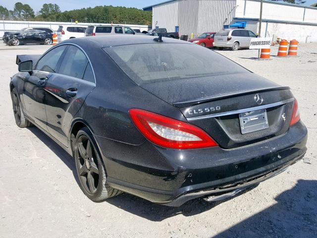 WDDLJ7DB4CA044506 - 2012 MERCEDES-BENZ CLS 550 BLACK photo 3