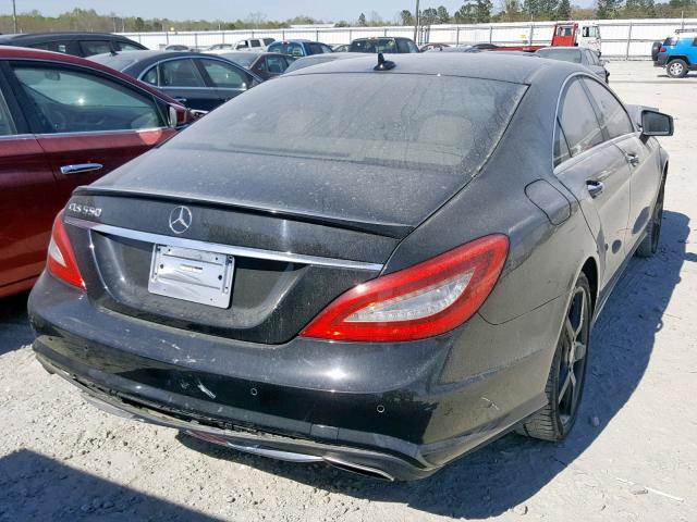 WDDLJ7DB4CA044506 - 2012 MERCEDES-BENZ CLS 550 BLACK photo 4