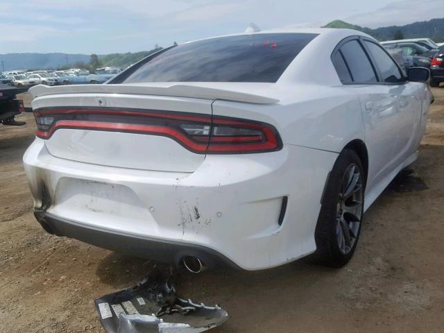 2C3CDXEJ8GH347095 - 2016 DODGE CHARGER SR WHITE photo 4