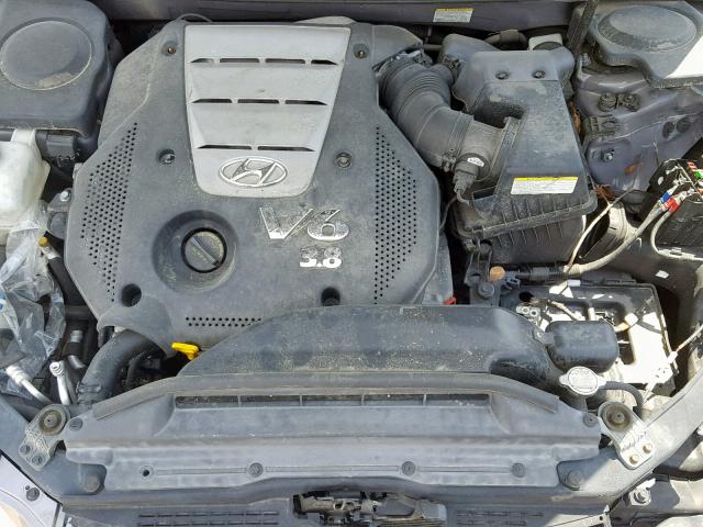 KMHFC46FX7A188028 - 2007 HYUNDAI AZERA SE GRAY photo 7