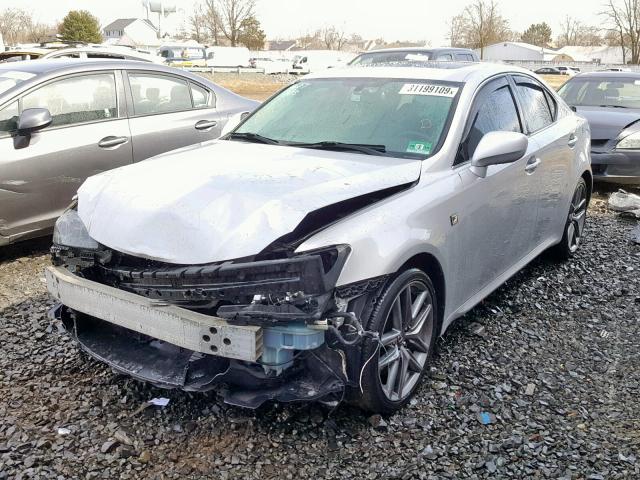 JTHBE262182014860 - 2008 LEXUS IS 350 SILVER photo 2