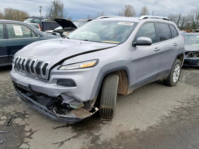 1C4PJMCB0JD502954 - 2018 JEEP CHEROKEE L SILVER photo 2