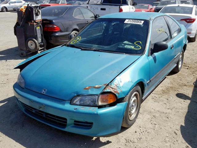 2HGEJ2126RH524004 - 1994 HONDA CIVIC DX GREEN photo 2