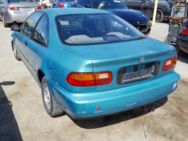 2HGEJ2126RH524004 - 1994 HONDA CIVIC DX GREEN photo 3