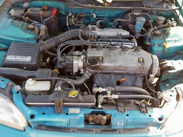 2HGEJ2126RH524004 - 1994 HONDA CIVIC DX GREEN photo 7