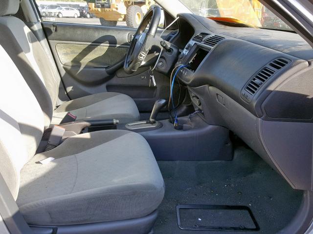 2HGES16211H507888 - 2001 HONDA CIVIC DX SILVER photo 5