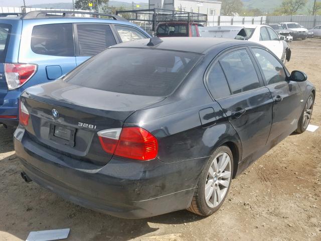 WBAVC53548FZ85846 - 2008 BMW 328 I SULE BLACK photo 4