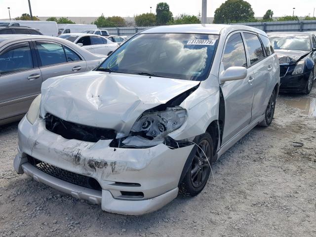 2T1KR32E23C051602 - 2003 TOYOTA MATRIX XR SILVER photo 2