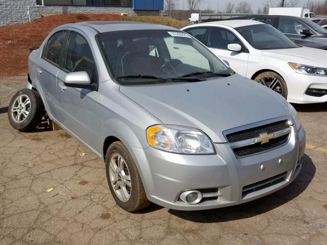 KL1TG5DE5AB110468 - 2010 CHEVROLET AVEO LT SILVER photo 1