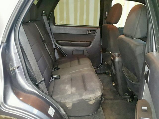 1FMCU9DGXAKD27729 - 2010 FORD ESCAPE XLT GRAY photo 6