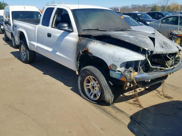 1D7HG42X33S311792 - 2003 DODGE DAKOTA SLT WHITE photo 1