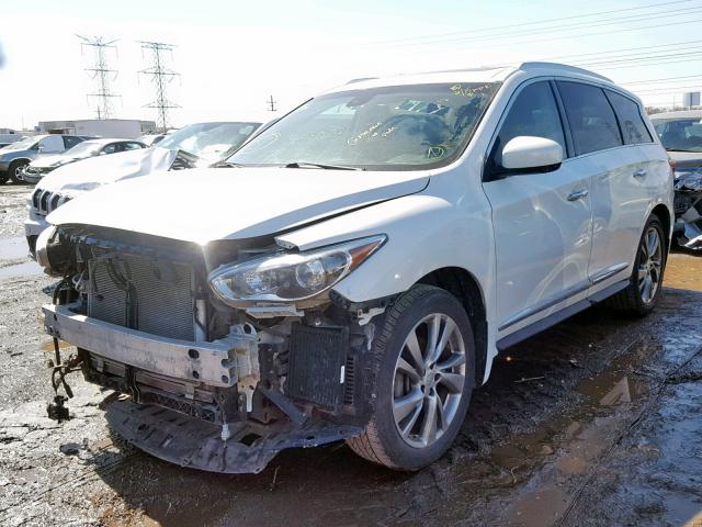 5N1AL0MM3DC352269 - 2013 INFINITI JX35 WHITE photo 2