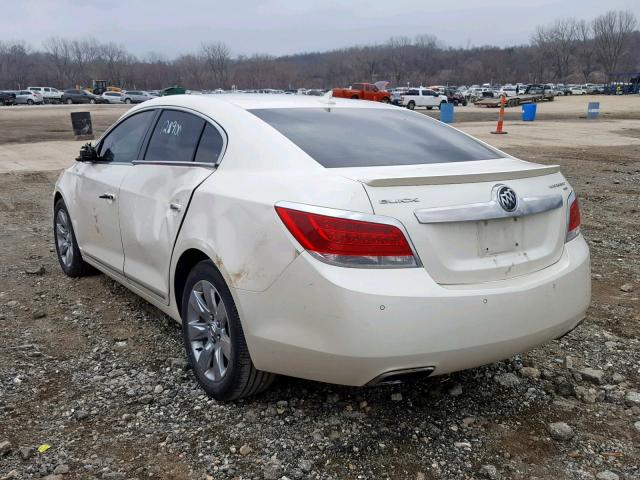 1G4GE5ED4BF397927 - 2011 BUICK LACROSSE C WHITE photo 3