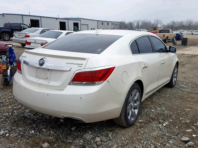 1G4GE5ED4BF397927 - 2011 BUICK LACROSSE C WHITE photo 4