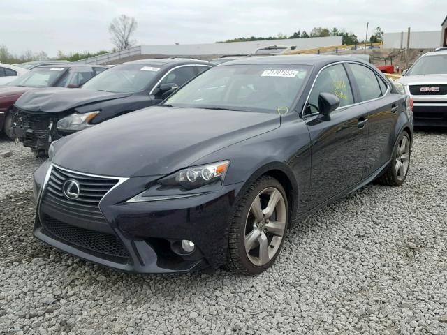 JTHBE1D2XE5004741 - 2014 LEXUS IS 350 BLACK photo 2