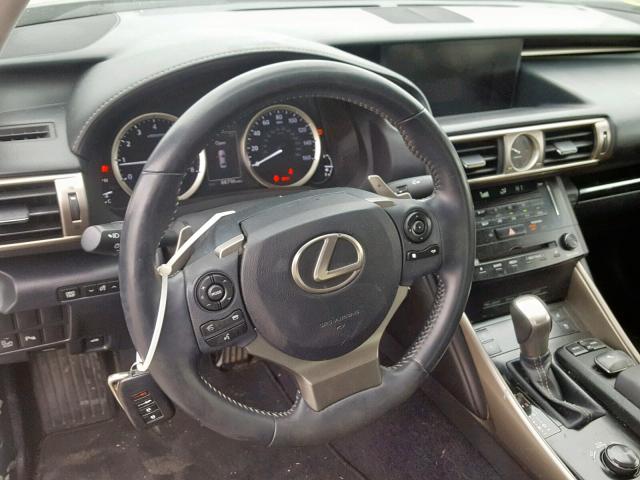 JTHBE1D2XE5004741 - 2014 LEXUS IS 350 BLACK photo 9