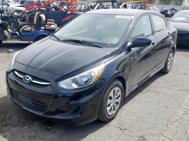 KMHCT4AE4HU377484 - 2017 HYUNDAI ACCENT SE BLACK photo 2