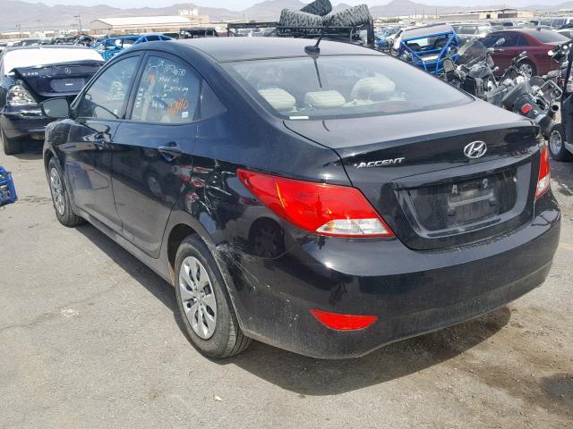 KMHCT4AE4HU377484 - 2017 HYUNDAI ACCENT SE BLACK photo 3