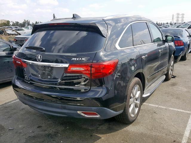 5FRYD4H83EB010411 - 2014 ACURA MDX ADVANC BLACK photo 4