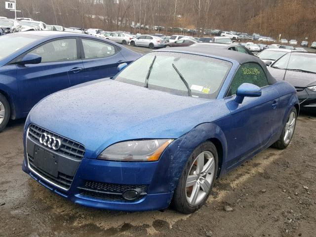 TRUMF38J681045132 - 2008 AUDI TT 2.0T BLUE photo 2