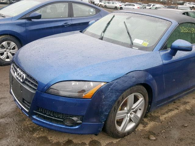 TRUMF38J681045132 - 2008 AUDI TT 2.0T BLUE photo 9