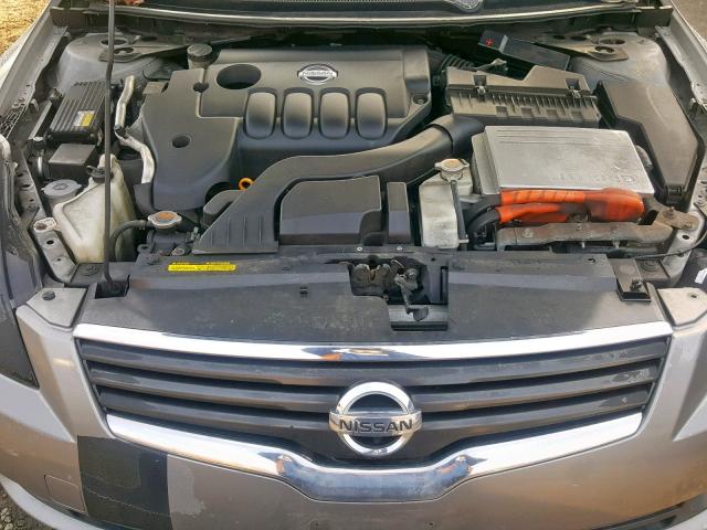 1N4CL21E89C180730 - 2009 NISSAN ALTIMA HYB GRAY photo 7