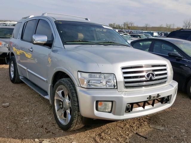 5N3AA08C25N809318 - 2005 INFINITI QX56 SILVER photo 1