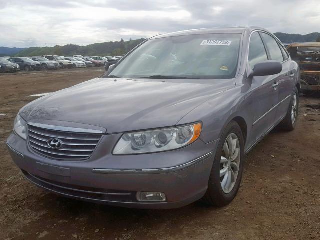 KMHFC46F77A212205 - 2007 HYUNDAI AZERA SE SILVER photo 2