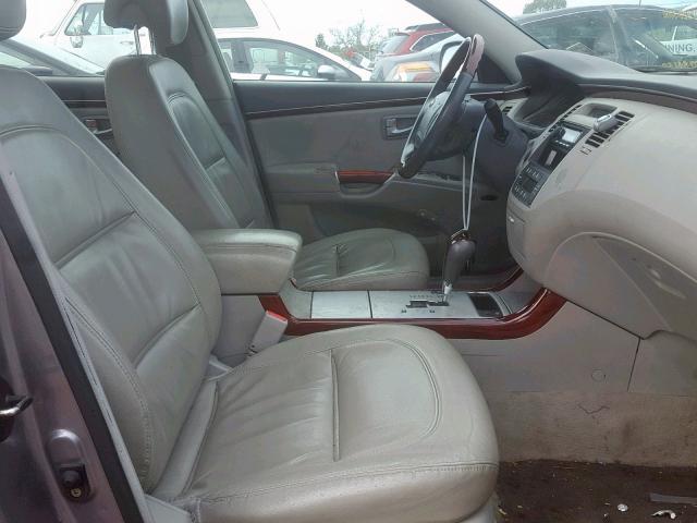 KMHFC46F77A212205 - 2007 HYUNDAI AZERA SE SILVER photo 5