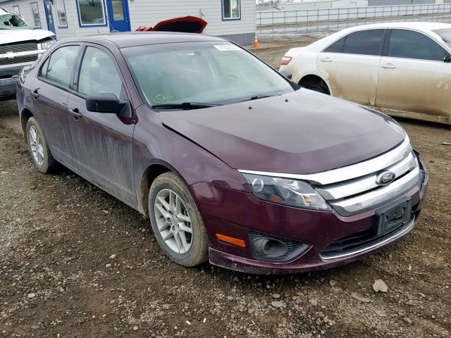 3FAHP0GA3CR440026 - 2012 FORD FUSION S PURPLE photo 1