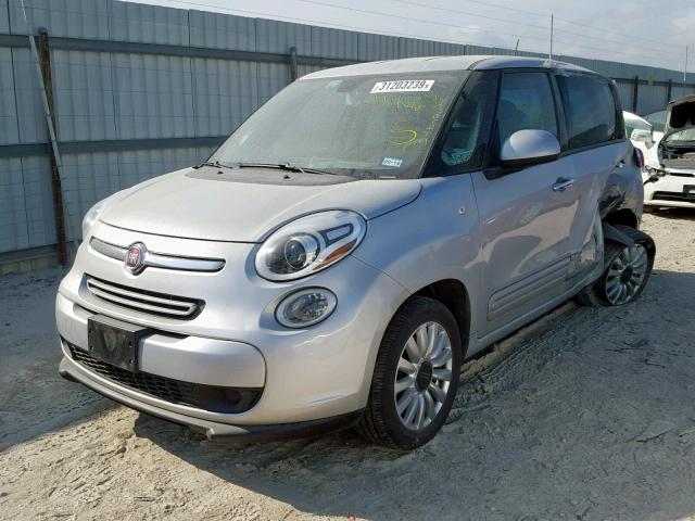 ZFBCFABH8EZ024623 - 2014 FIAT 500L EASY SILVER photo 2