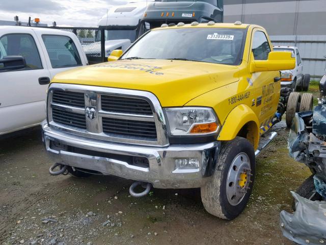 3D6WA7EL5BG525132 - 2011 DODGE RAM 5500 YELLOW photo 2