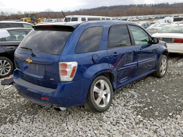 2CNDL037686314204 - 2008 CHEVROLET EQUINOX SP BLUE photo 4