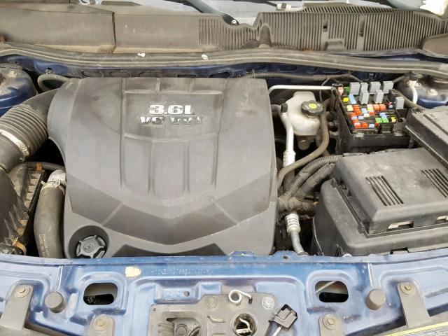 2CNDL037686314204 - 2008 CHEVROLET EQUINOX SP BLUE photo 7