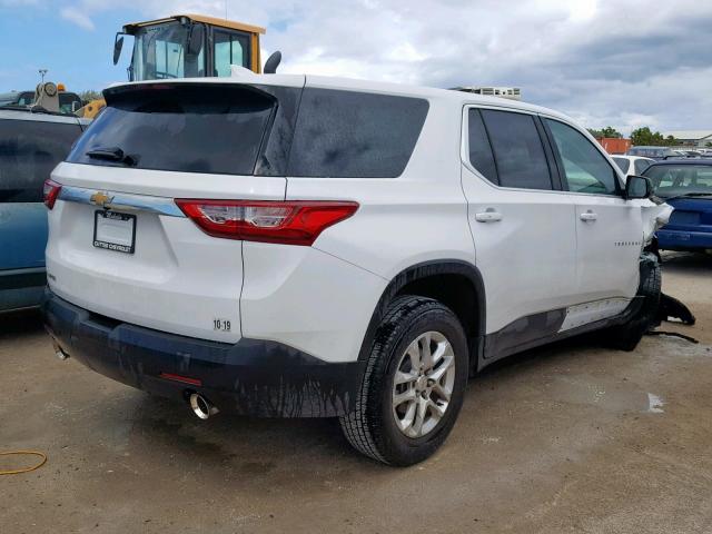 1GNERFKW5JJ116796 - 2018 CHEVROLET TRAVERSE L WHITE photo 4