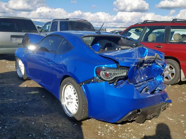 JF1ZCAC19D1609246 - 2013 SUBARU BRZ 2.0 LI BLUE photo 3