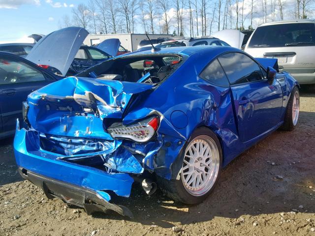 JF1ZCAC19D1609246 - 2013 SUBARU BRZ 2.0 LI BLUE photo 4