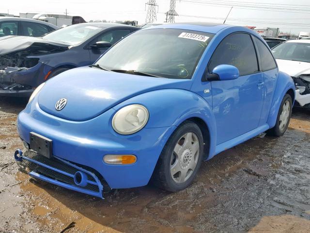 3VWCD21C51M431032 - 2001 VOLKSWAGEN NEW BEETLE Mavi foto 2