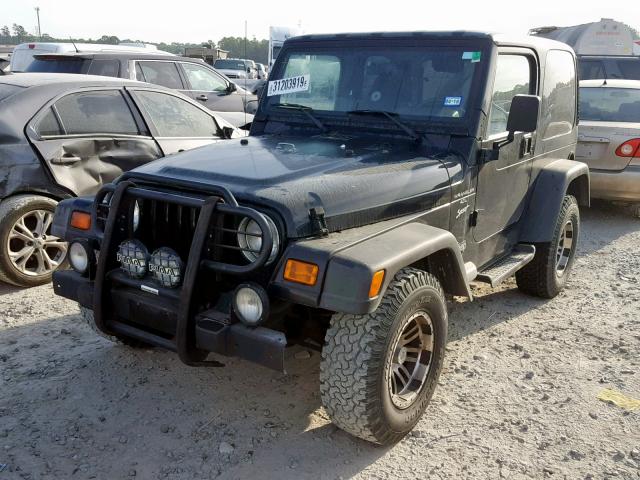 1J4FY19S6XP490596 - 1999 JEEP WRANGLER / BLACK photo 2